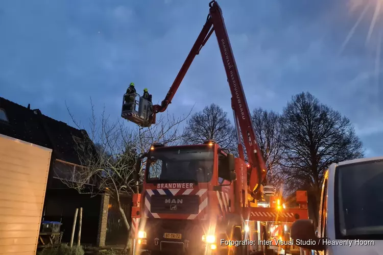 Schoorsteenbrand in Schagen