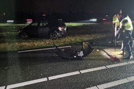 Politie geeft auto stopteken waardoor ongeluk ontstaat