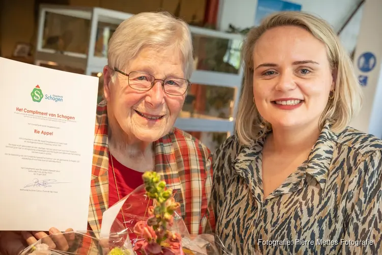 Schager Compliment voor Rie Appel