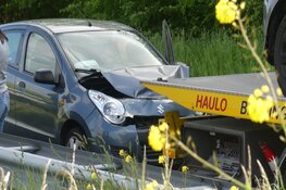 Kop-staartbotsing op N245 bij Schagen