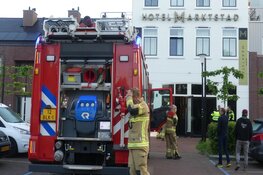 Brandweer gearriveerd bij hotel in Schagen