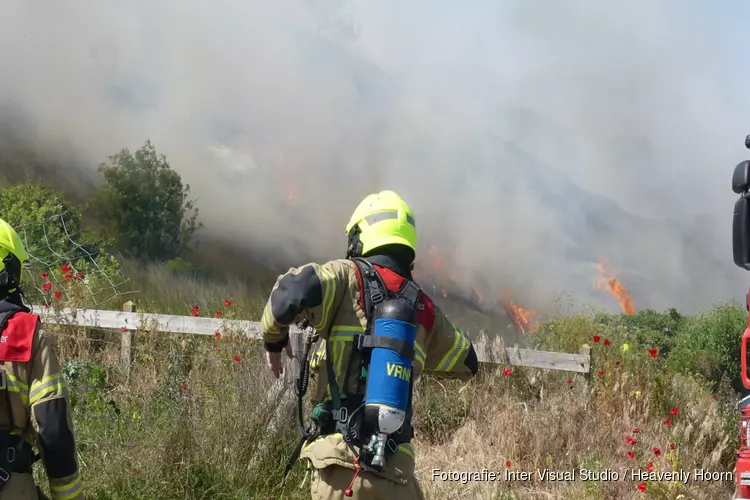 Duinbrand in Sint Maartensvlotbrug