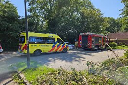 Meisje vast in trap van natuurwater, brandweer ter plekke