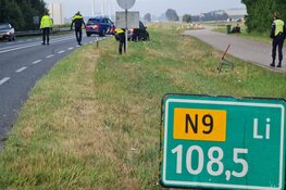 N9 richting Den Helder afgesloten na ongeval, twee gewonden