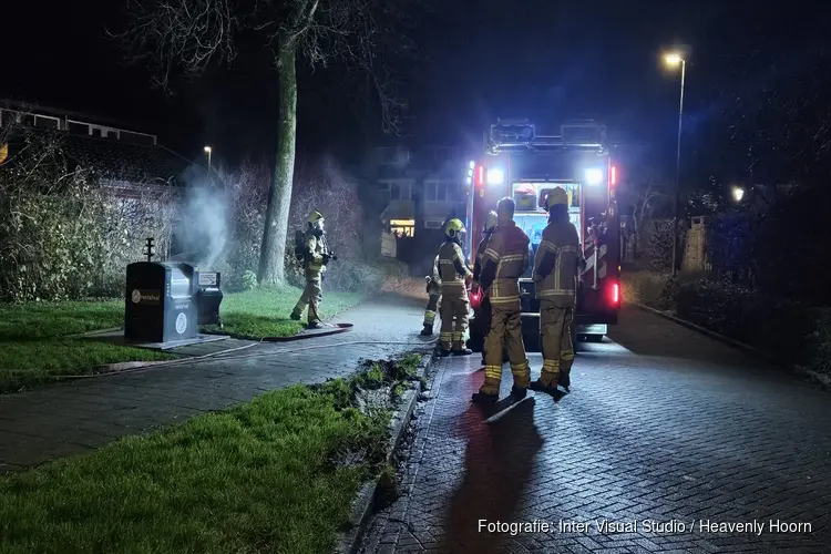 Brand in ondergrondse container