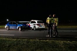 Ongeval met politieauto op N9 bij Schagerbrug