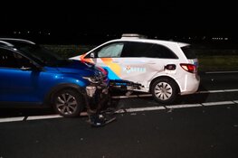 Ongeval met politieauto op N9 bij Schagerbrug