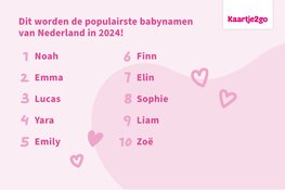 Voorspelling: dit worden de populairste babynamen in 2024