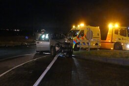 Grote ravage op N241 na eenzijdig ongeluk