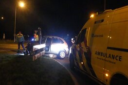 Grote ravage op N241 na eenzijdig ongeluk