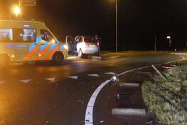 Grote ravage op N241 na eenzijdig ongeluk