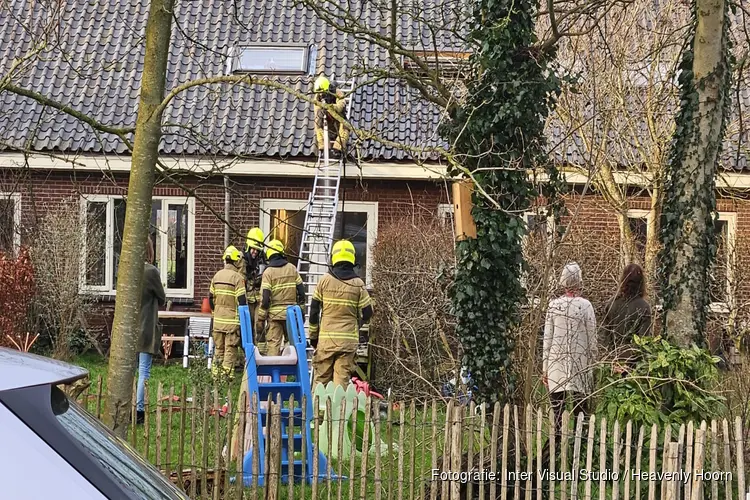 Melding van woningbrand in Barsingerhorn