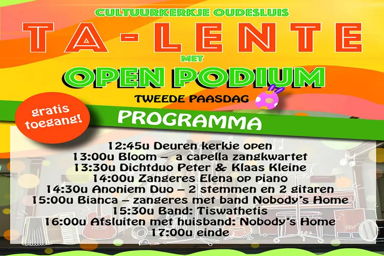 2e paasdag Ta-Lente in het Cultuurkerkje Oudesluis