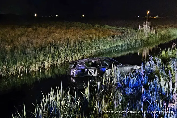 Auto te water in Callantsoog, bestuurder mee naar politiebureau