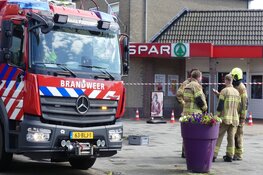 Brandmelding bij supermarkt in 't Zand