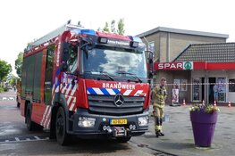 Brandmelding bij supermarkt in 't Zand