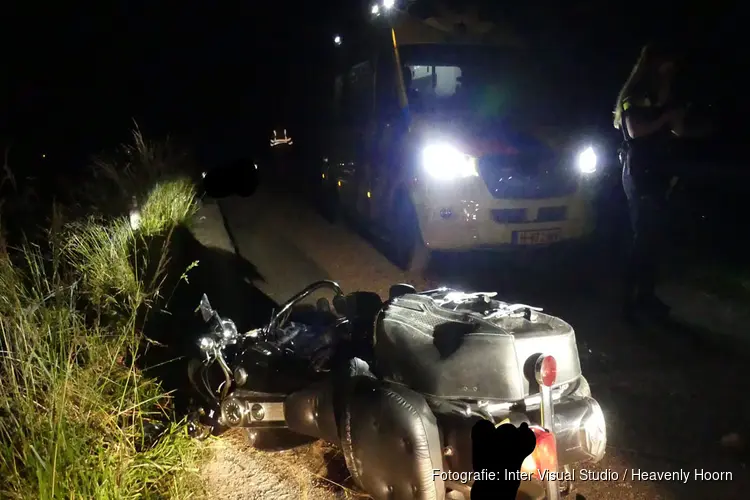 Motorrijder gevallen op Nieuwedijk in Schagen