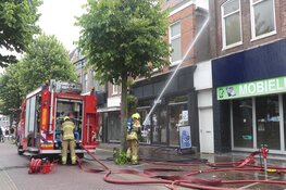 Brand in elektronicawinkel in Schagen