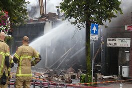 Pand ingestort na verwoestende brand