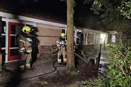 Brand op schoolplein in Schagen