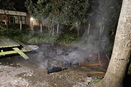 Brand op schoolplein in Schagen