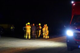 Brand in loods in 't Zand
