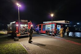 Brand op bootje in Schagen