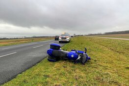 Motorrijder gewond in Sint Maartensvlotbrug