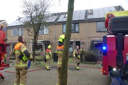 Schoorsteenbrand aan 't Vierkant in Schagen