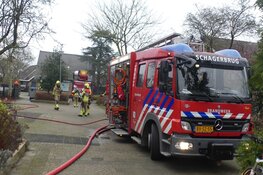 Schoorsteenbrand aan 't Vierkant in Schagen