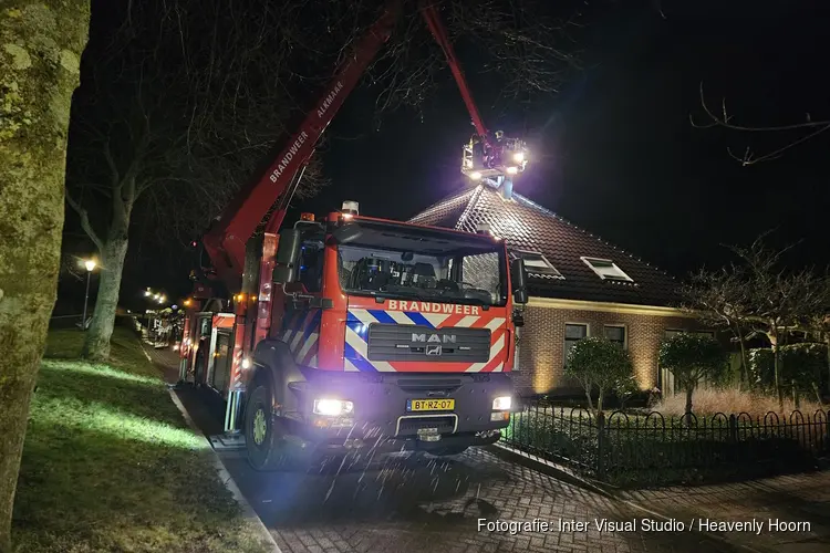 Schoorsteenbrand in Dirkshorn