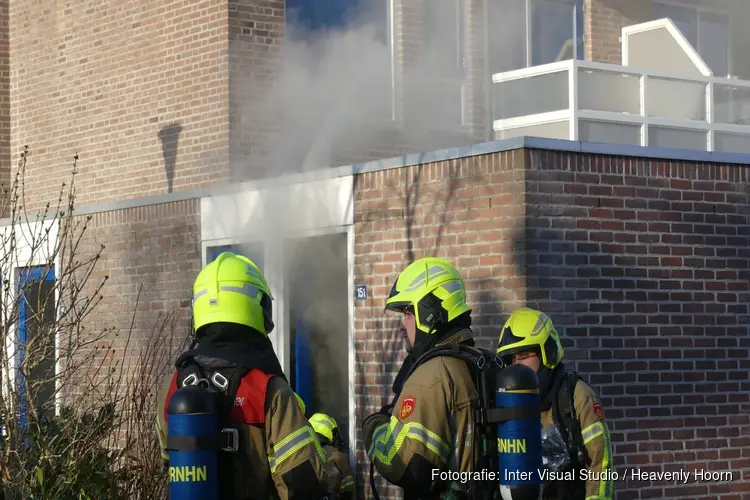 Veel rookontwikkeling door brand in schuur