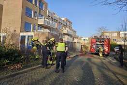 Veel rookontwikkeling door brand in schuur