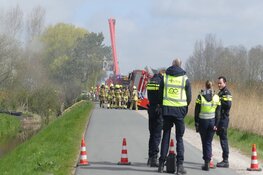 Brand in schoorsteen en dakkapel in Burgerbrug