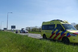 Motorrijder gewond na val op N248