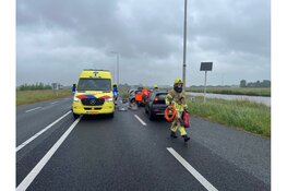 Gewonde na ongeval tussen twee voertuigen op N9