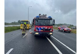 Gewonde na ongeval tussen twee voertuigen op N9