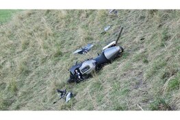 Motorrijder verliest macht over het stuur op dijk in Sint Maarten