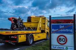 Motorrijder gewond bij eenzijdig ongeval op N9 bij Sint Maartensvlotbrug