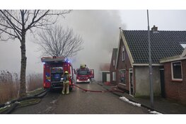 Grote brand in woning in Oudesluis