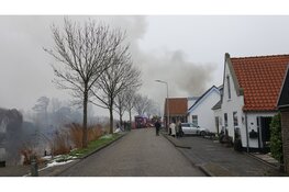 Grote brand in woning in Oudesluis