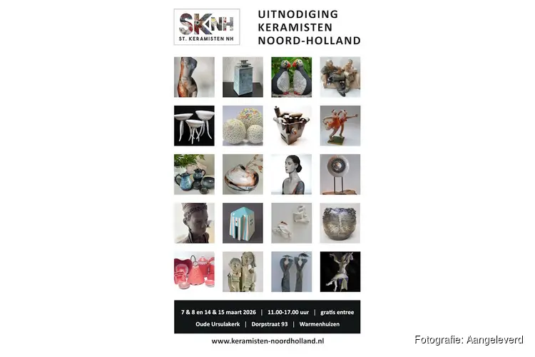 Hedendaagse keramiek van Noord-Hollandse bodem in Warmenhuizen