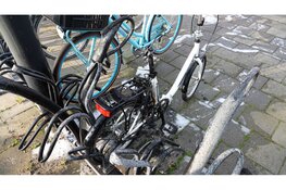 Fiets kort in brand op station Schagen