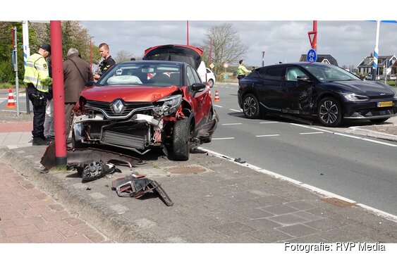 Fikse schade na botsing op kruising N9