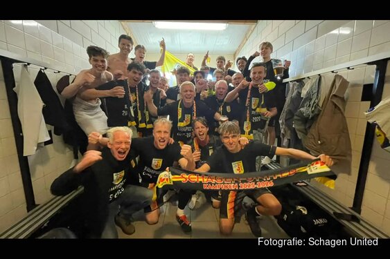 Schagen United dikverdiende kampioen van 3A