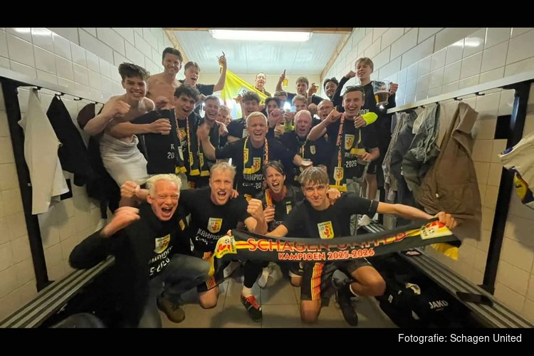 Schagen United dikverdiende kampioen van 3A
