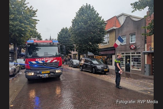 Brand uitgebroken bij banketbakkerij aan Gedempte Gracht in Schagen