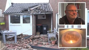 Hans brandt een kaarsje 'om deze storm schadevrij door te komen'