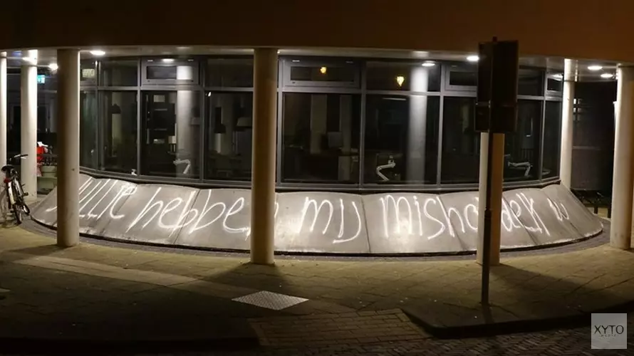 Dader die gemeentehuis heeft beklad aangehouden