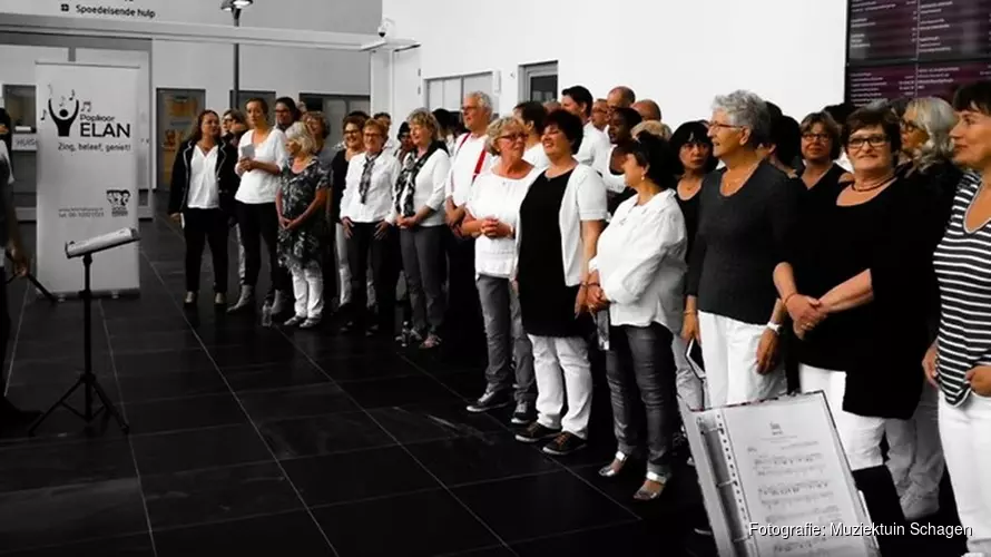 Komende zondag Popkoor Elan in de Muziektuin